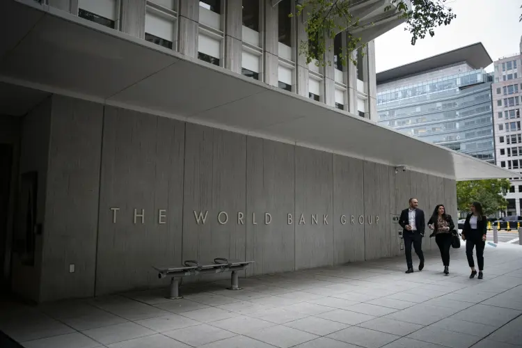 Trụ sở nhóm Ngân hàng Thế giới tại Washington. Ảnh: Al Drago/Bloomberg