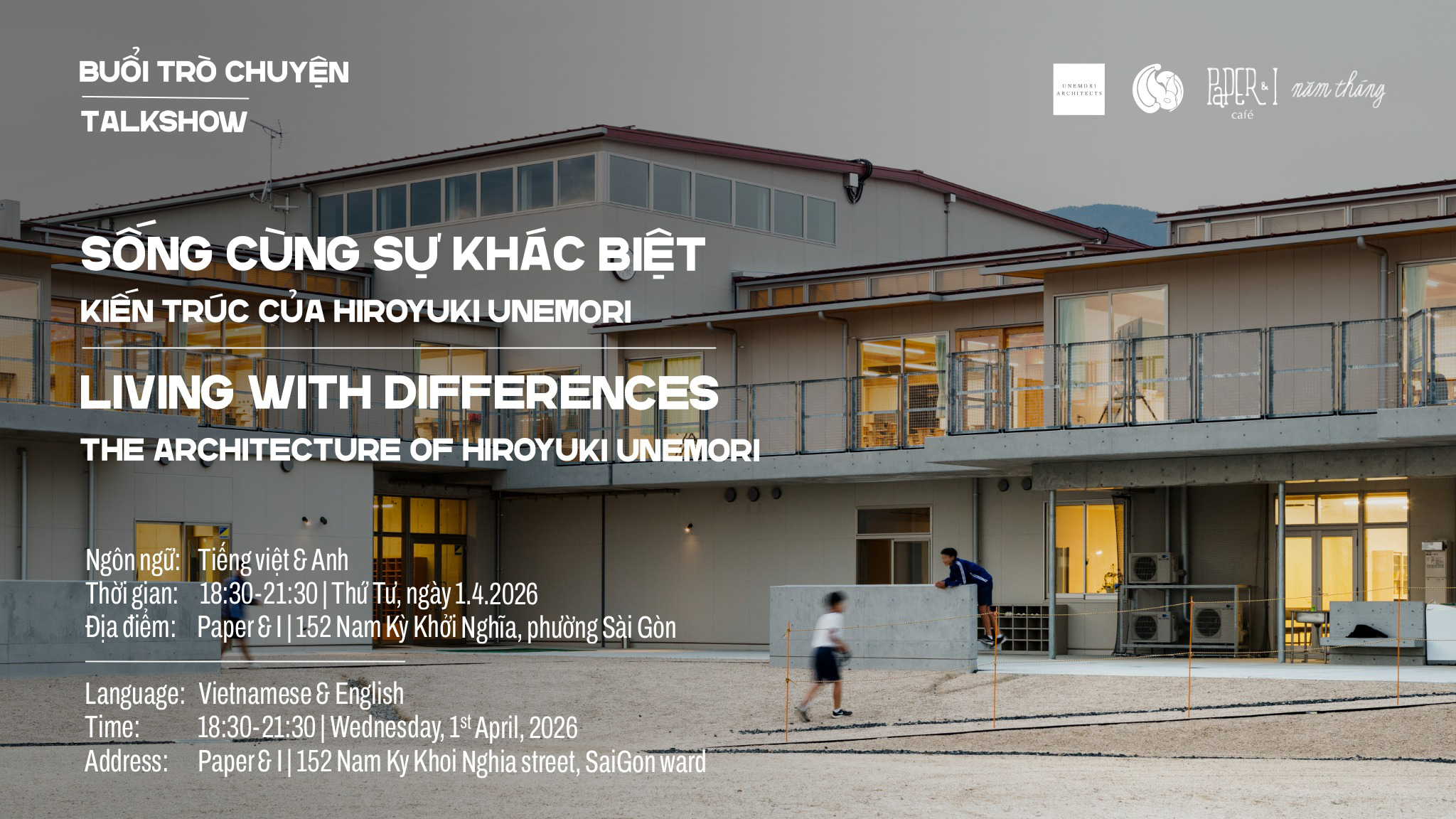 [TP.HCM] Buổi trò chuyện "Sống cùng sự khác biệt" | Paper & I