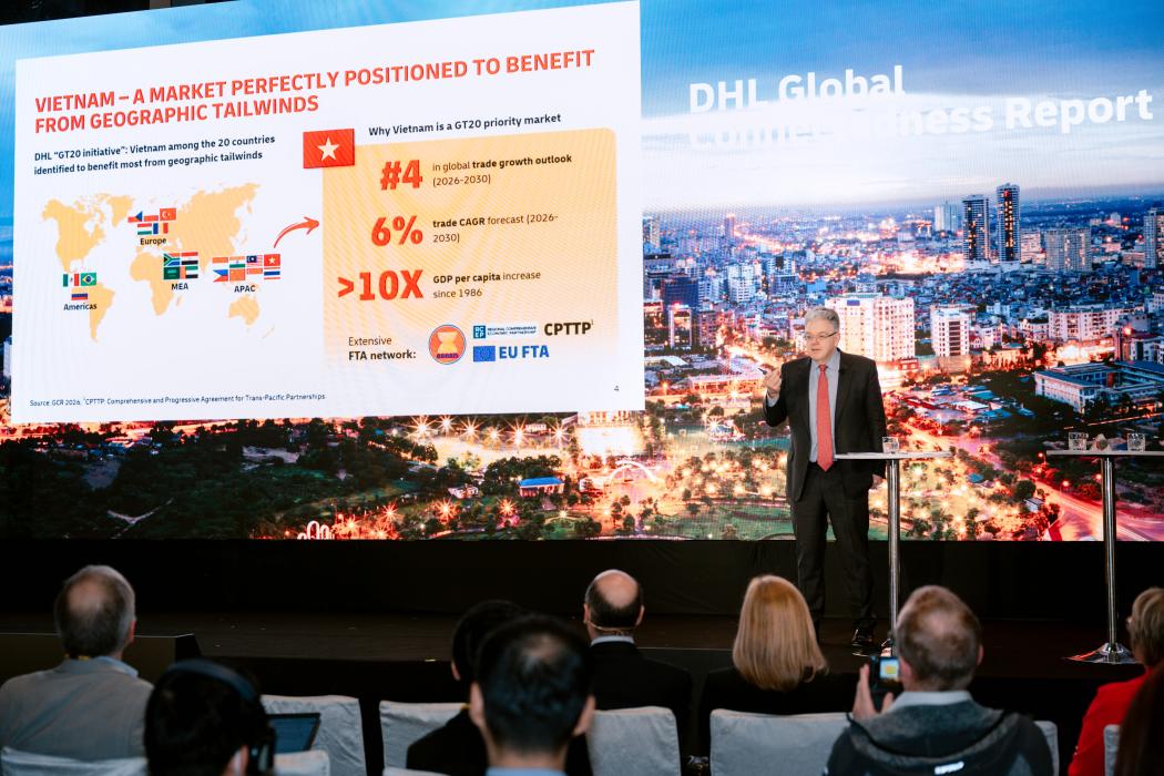 Ông John Pearson, CEO của DHL Express chia sẻ về vị thế của Việt Nam.