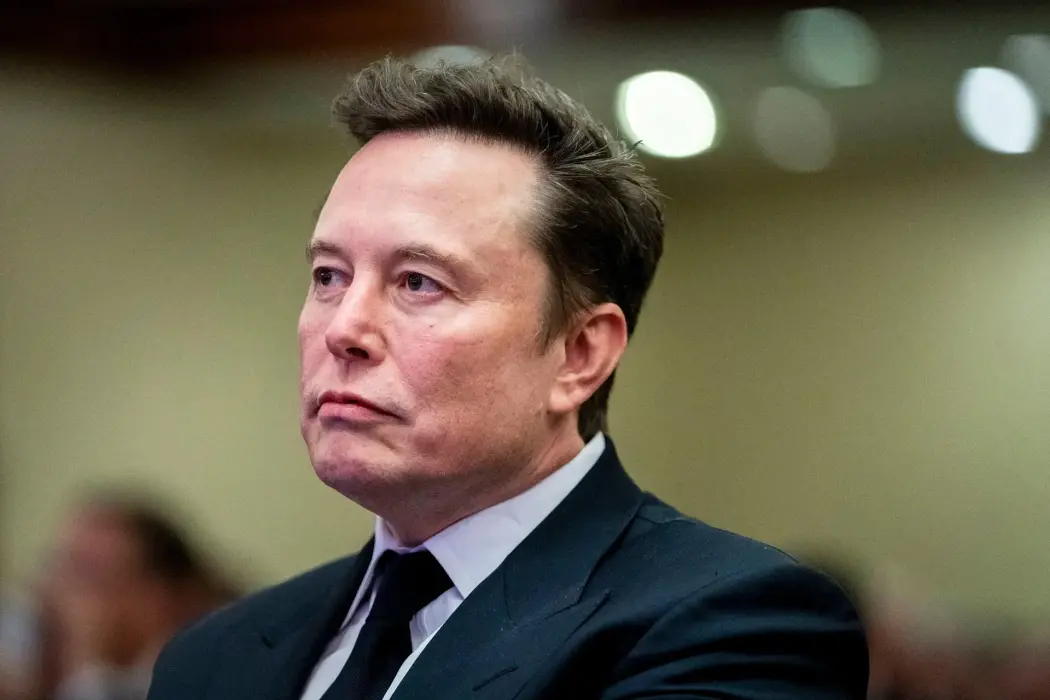 Tài sản Elon Musk đạt mức cao kỷ lục 347,8 tỉ USD vào thứ Sáu tuần qua. Hình ảnh: Allison Robbert/AFP/Bloomberg 