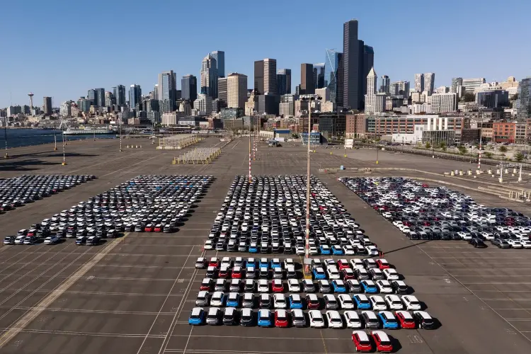 Cảng Seattle ở Seattle, Washington, Mỹ. Hình ảnh: David Ryder/Bloomberg.