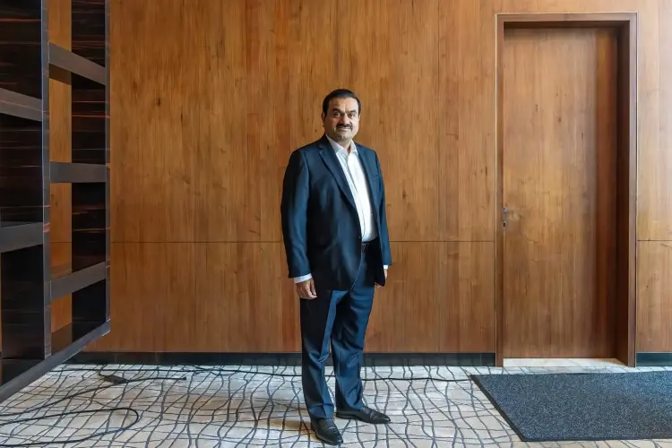 Gautam Adani, chủ tịch Tập đoàn Adani, tại trụ sở công ty ở Ahmedabad, Gujarat, Ấn Độ. Hình ảnh: Sumit Dayal/Bloomberg
