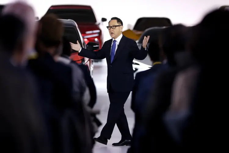 Chủ tịch Toyota Motor Akio Toyoda. Hình ảnh: Kiyoshi Ota/Bloomberg
