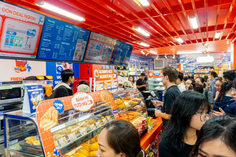 Bên trong 1 cửa hàng WiN ON - cửa hàng tiện lợi đầu tiên thuộc WinCommerce. Hình ảnh: WinCommerce cung cấp.