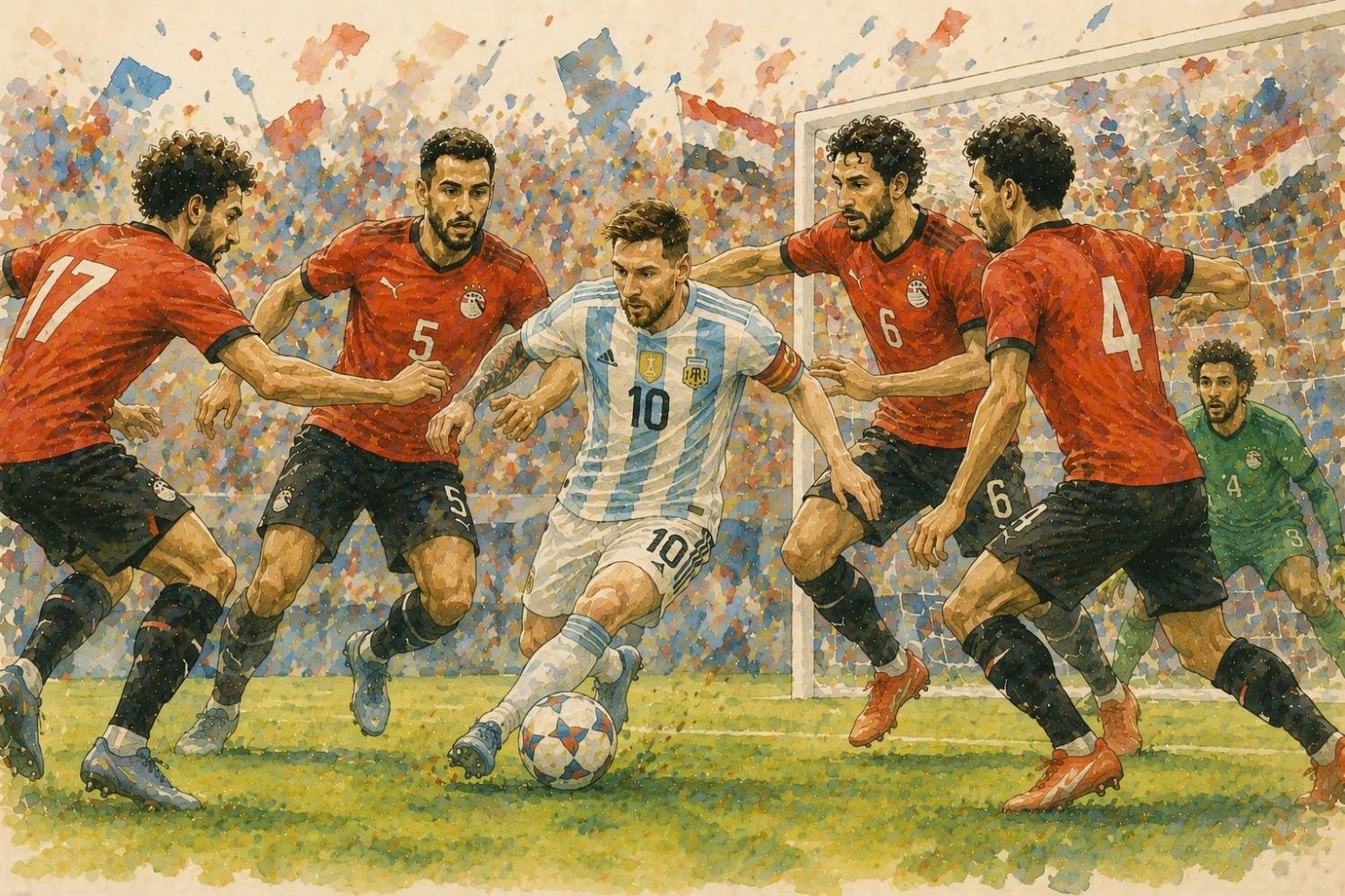 Argentina gặp Ai Cập và trận chiến vương quyền