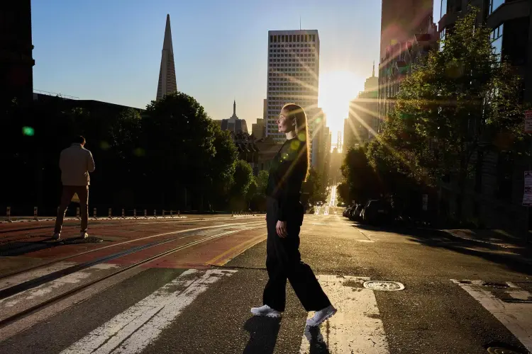 Barnes-Lentz ở San Francisco Ảnh: Gabriela Hasbun chụp cho Bloomberg Businessweek
