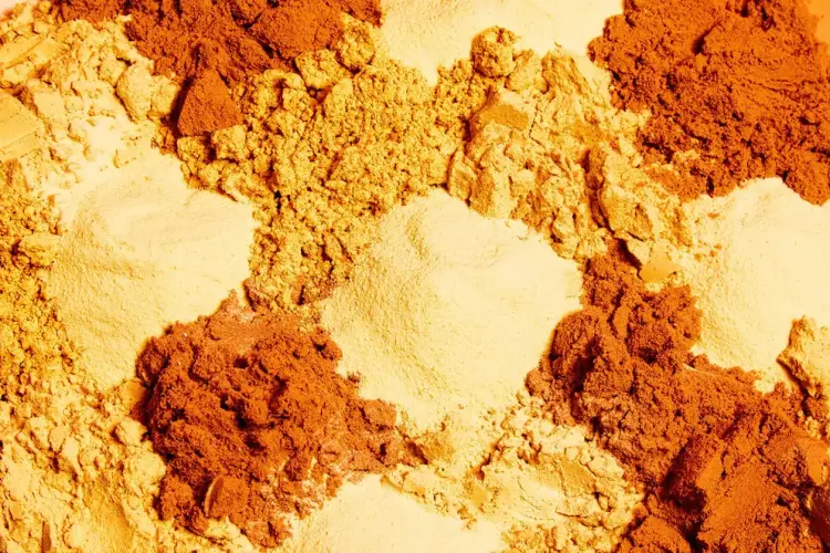 Rất nhiều bột đạm whey khác nhau Ảnh: Shawn Michael Jones chụp cho Bloomberg Businessweek