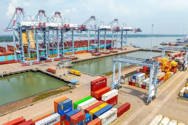 Cảng Cái Mép. Hình ảnh: Khôi Đặng