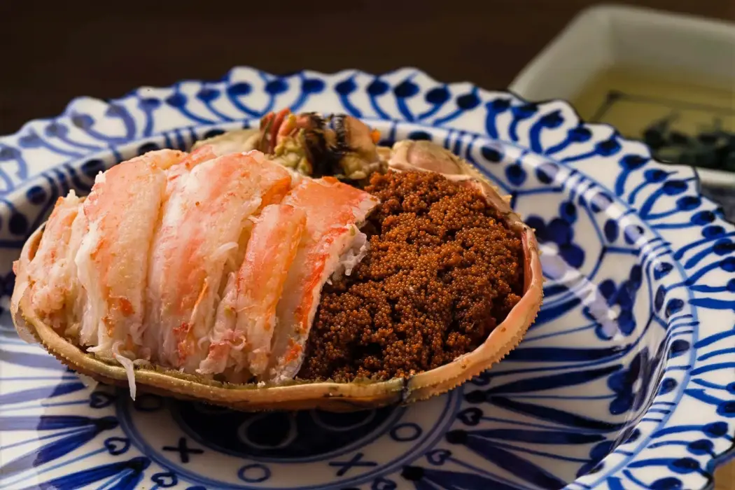 Cua tuyết đực, “ngôi sao” hiện tại của thực đơn 888 USD tại Sushidokoro Mekumi ở New York. Nguồn: Sushidokoro Mekumi 