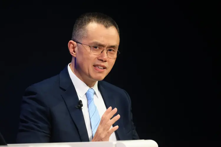 Changpeng Zhao. Ảnh: Krisztian Bocsi/Bloomberg