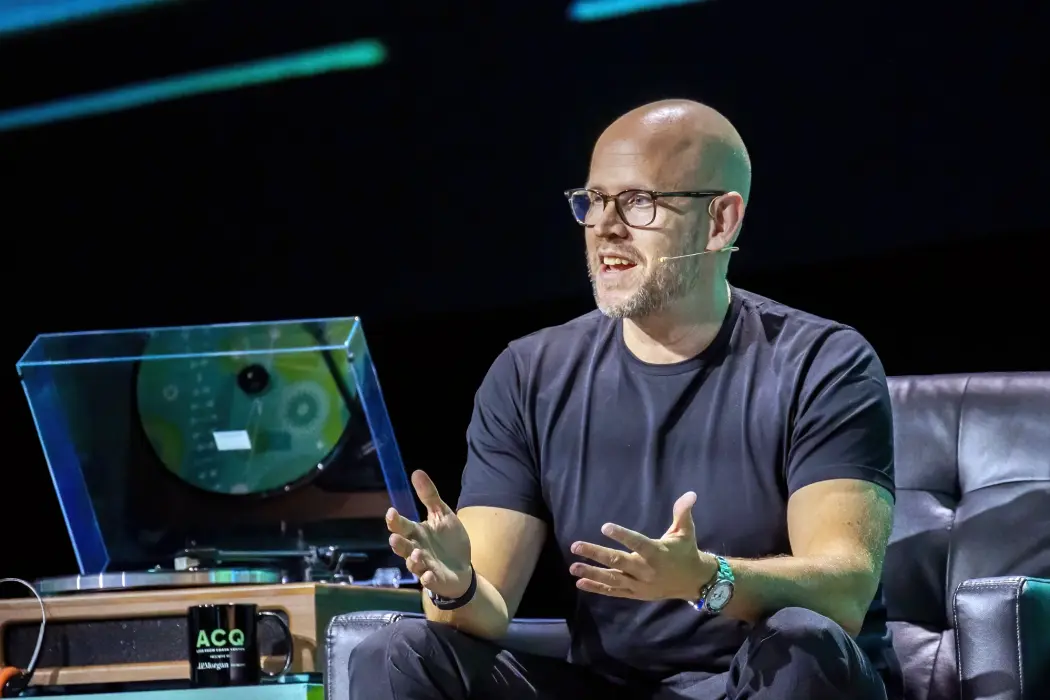 Daniel Ek, sáng lập và chủ tịch điều hành Spotify. Hình ảnh: David Paul Morris/Bloomberg 
