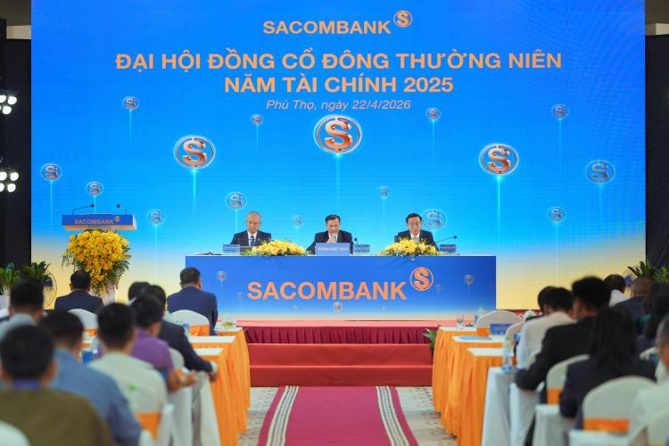 Đại hội đồng cổ đông thường niên năm 2026 của Sacombank tại Phú Thọ. Nguồn ảnh: Sacombank cung cấp