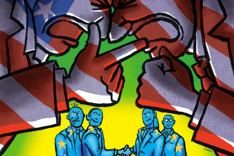 Baptiste Virot minh họa cho Bloomberg Businessweek