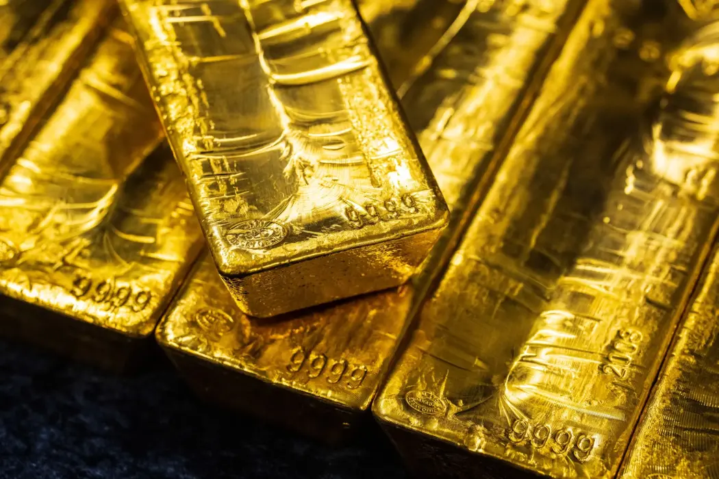 Giá vàng đã tăng hơn 45% trong năm nay. Hình ảnh: Milan Jaros/Bloomberg 