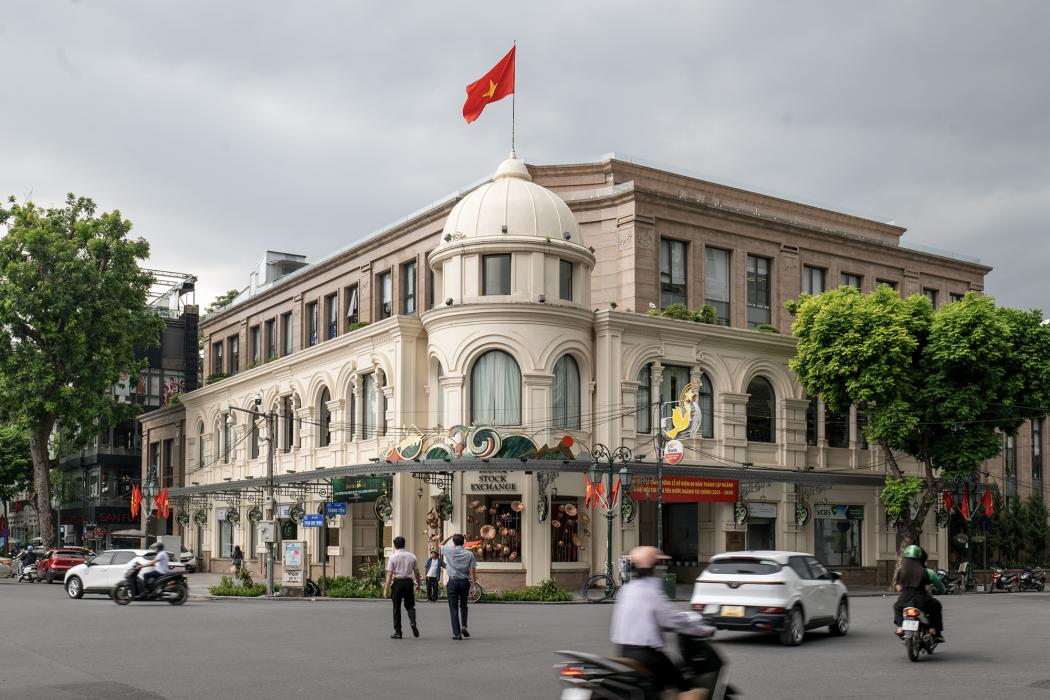Sở giao dịch chứng khoán Hà Nội. Hình ảnh: Nguyễn Hoàng Việt 