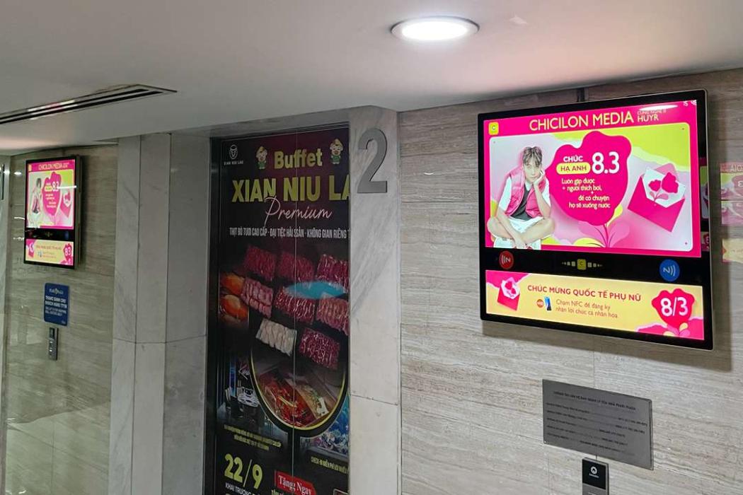 Khi 4G và NFC tái định nghĩa quảng cáo thang máy: Chicilon Media tiên phong giới thiệu mô hình O2O qua chiến dịch 8/3