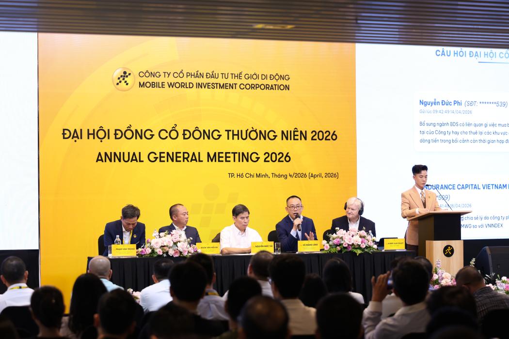 Đại hội cổ đông MWG diễn ra chiều 17.4. Hình ảnh: MWG cung cấp