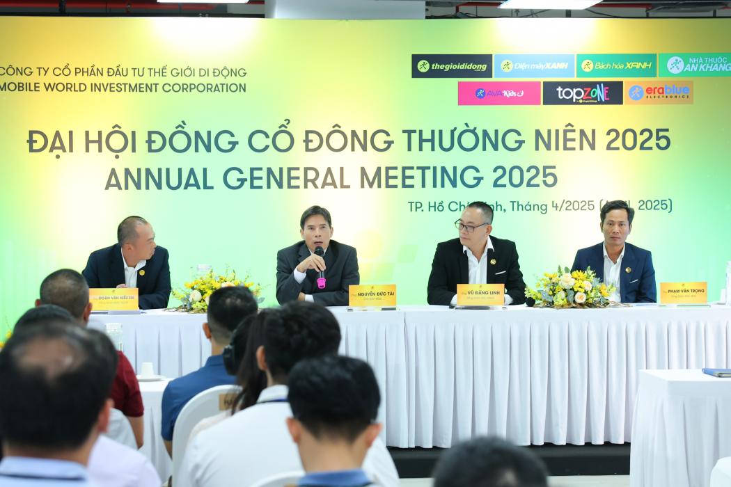 Đại hội cổ đông MWG 2025. Hình ảnh: MWG cung cấp 