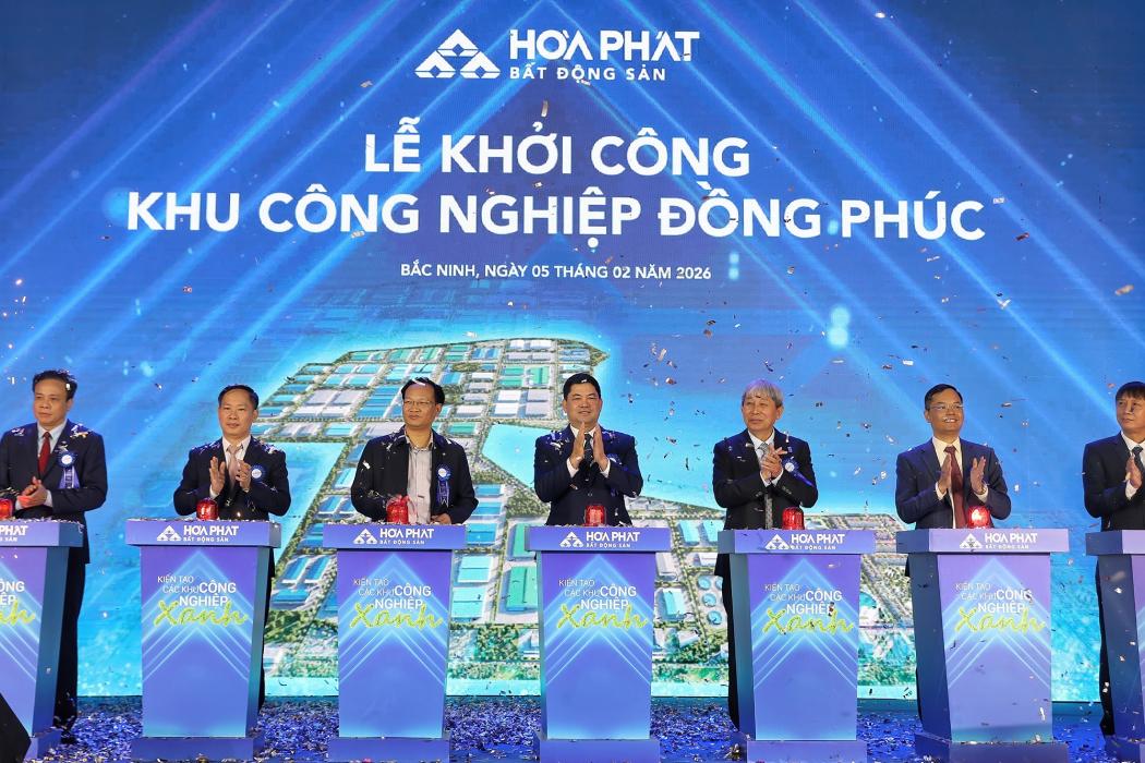 Hòa Phát khởi công khu công nghiệp 3.730 tỉ đồng tại Bắc Ninh