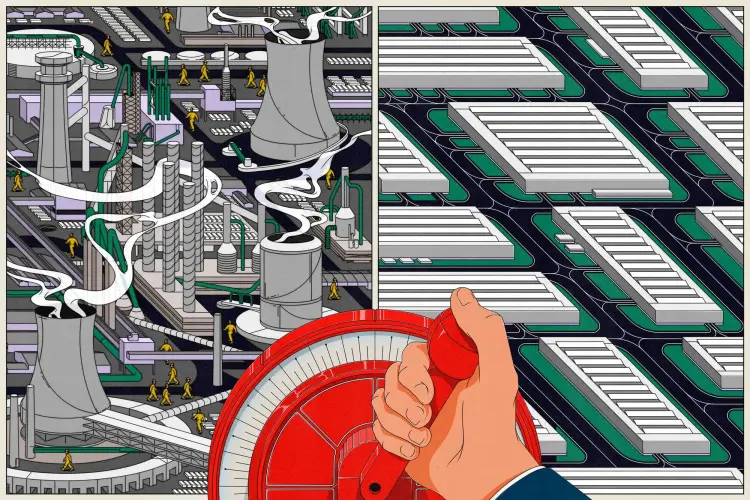 Minh họa: Carolina Moscoso cho Bloomberg Businessweek