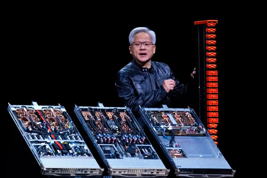 Jensen Huang tại Computex ở Đài Bắc vào ngày 19 tháng 5. Hình ảnh: Annabelle Chih/Bloomberg 