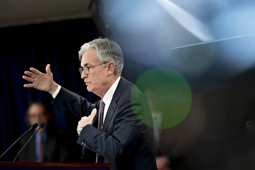 Chủ tịch Cục Dự trữ Liên bang Mỹ (Fed) Jerome Powell. Hình ảnh: Andrew Harrer/Bloomberg 