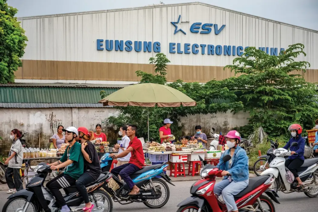 Khu công nghiệp Quế Võ, huyện Quế Võ, tỉnh Bắc Ninh, Việt Nam. Hình ảnh: Linh Phạm 