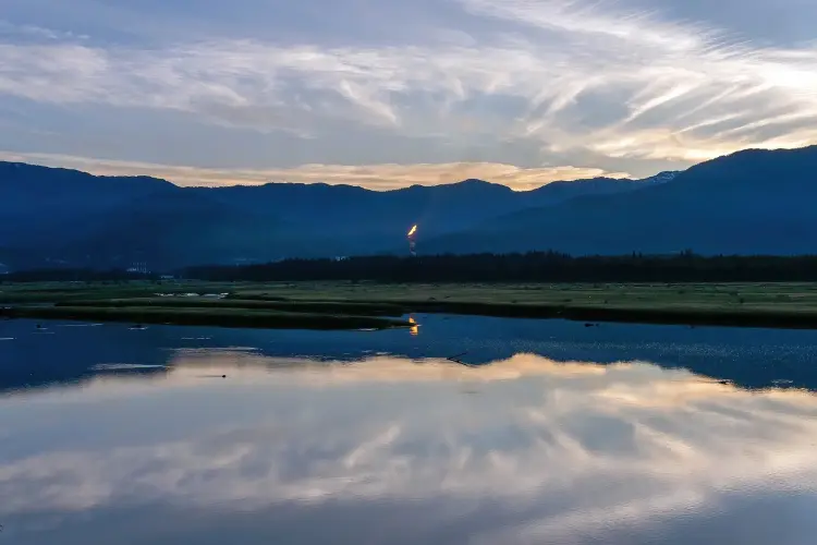 Cơ sở LNG Canada tại Kitimat, British Columbia. Hình ảnh: James MacDonald/Bloomberg