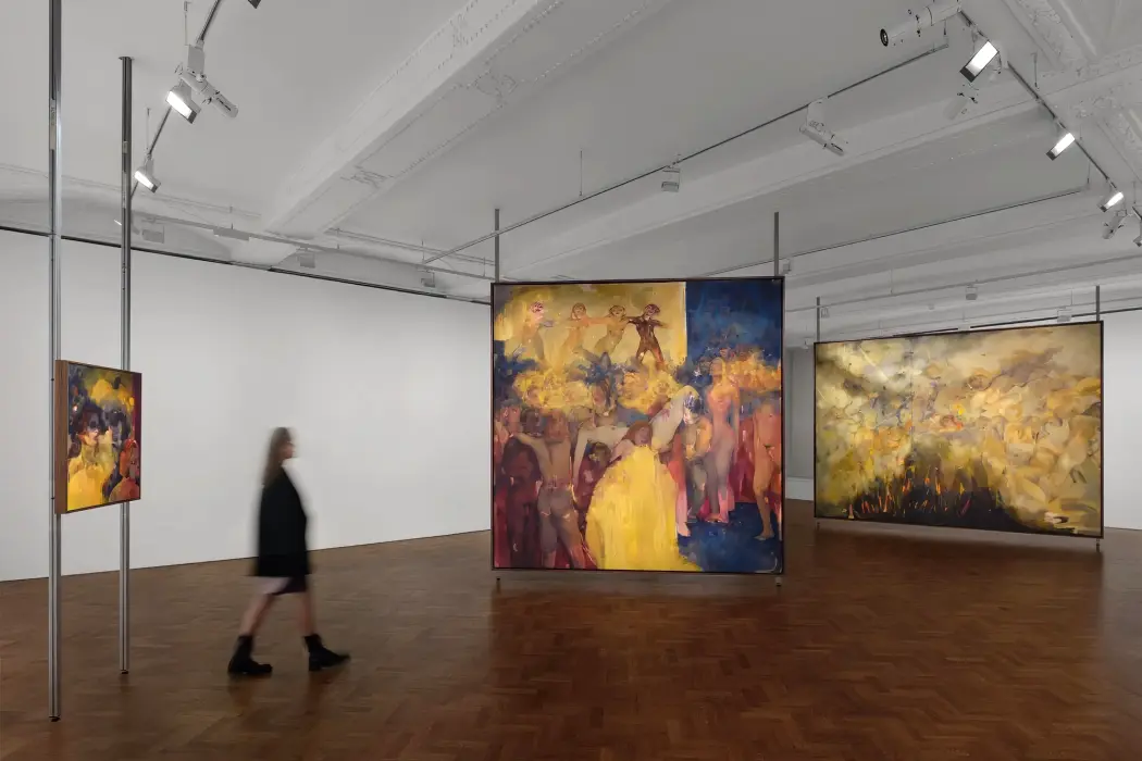 Quang cảnh trưng bày tác phẩm của Eva Helene Pade tại phòng trưng bày Thaddaeus Ropac ở London. Hình ảnh: Eva Herzog; được cung cấp bởi phòng trưng bày Thaddaeus Ropac 