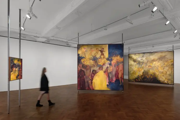 Quang cảnh trưng bày tác phẩm của Eva Helene Pade tại phòng trưng bày Thaddaeus Ropac ở London. Hình ảnh: Eva Herzog; được cung cấp bởi phòng trưng bày Thaddaeus Ropac