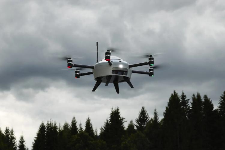 Meteodrone của Meteomatics Ảnh: David Torch/Bloomberg