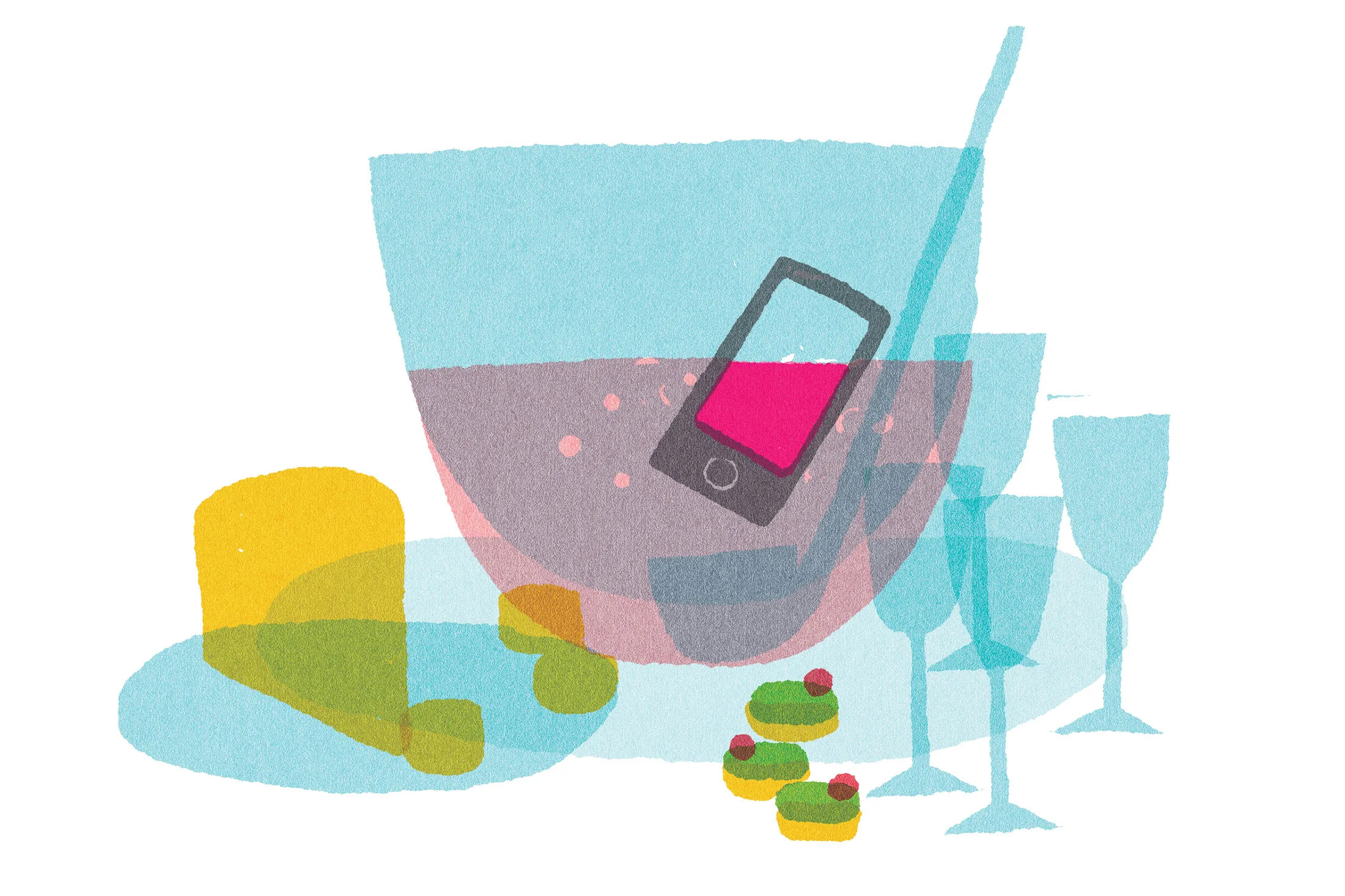 More connected than ever, we are also lonelier than before. The case for being a party host. — Illustration Lorenzo Gritti