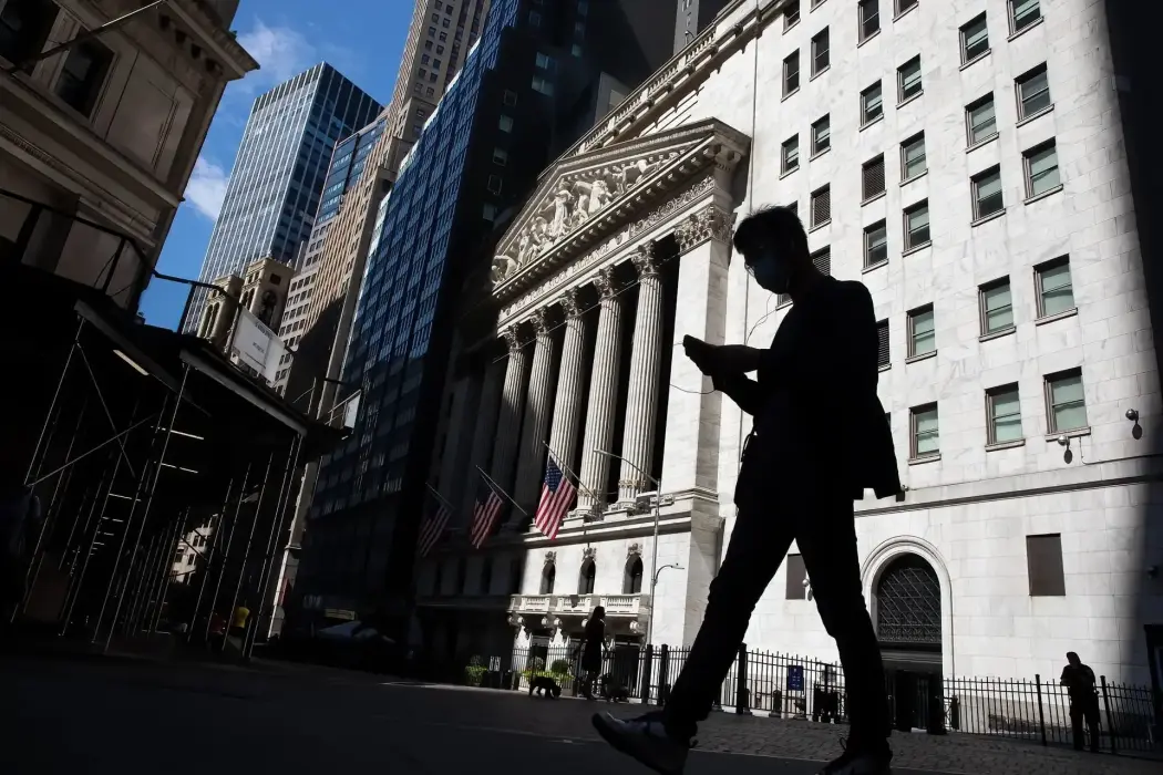 Sở giao dịch chứng khoán New York. Hình ảnh: Michael Nagle/Bloomberg 