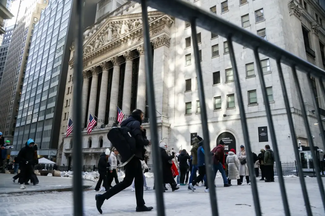 Sở Giao dịch chứng khoán New York. Ảnh: Michael Nagle/Bloomberg