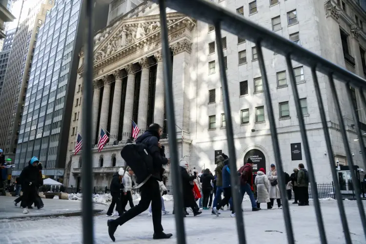 Sở Giao dịch chứng khoán New York. Ảnh: Michael Nagle/Bloomberg