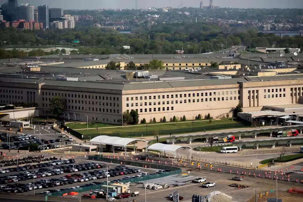 Tòa nhà Lầu Năm Góc tại Arlington, bang Virginia, Mỹ. Hình ảnh: Nathan Howard/Bloomberg 