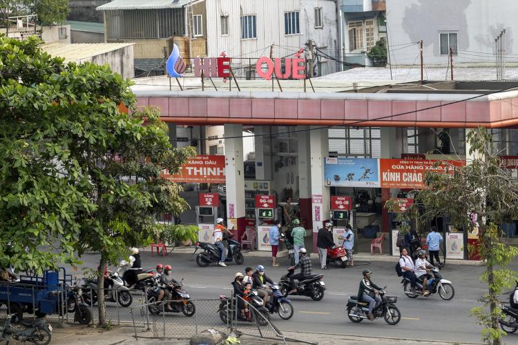 Giá bán lẻ xăng dầu tăng mạnh do chiến sự Trung Đông. Hình ảnh: Nguyễn Hoàng Việt