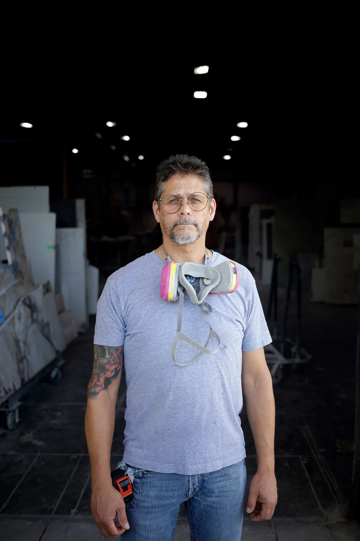 Rose at his workshop