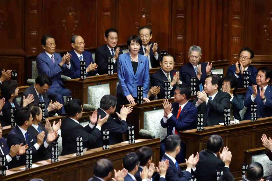 Bà Sanae Takaichi tại Hạ viện Nhật Bản ở Tokyo ngày 21.10.
Hình ảnh: Kiyoshi Ota/Bloomberg 