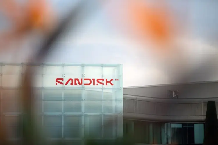 Trụ sở Sandisk ở Milpitas, California Ảnh: Brennan Smart/Bloomberg