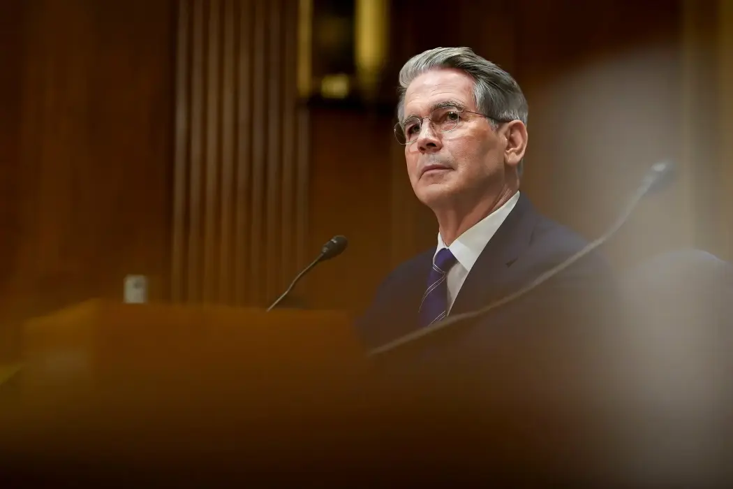 Bộ trưởng Tài chính Scott Bessent. Hình ảnh: Al Drago/Bloomberg 