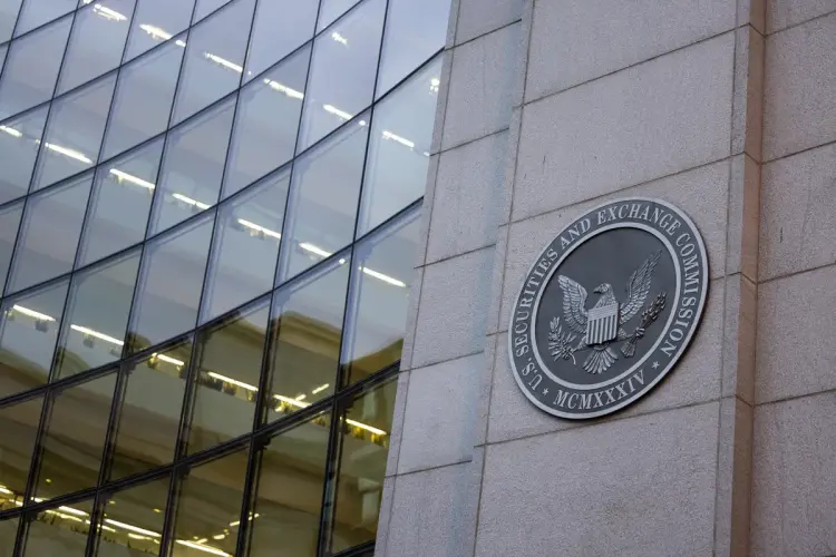 Trụ sở Ủy ban Chứng khoán và Giao dịch Mỹ (SEC) tại Washington. Hình ảnh: Tierney L. Cross/Bloomberg