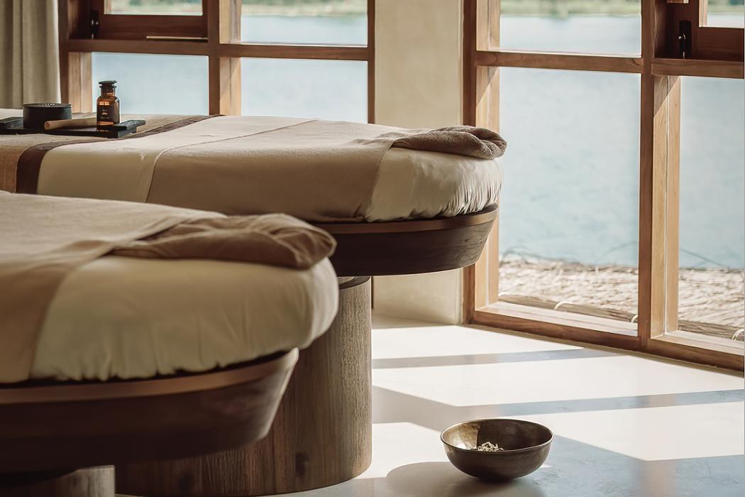 Phòng Spa tại Namia River Retreat. Hình ảnh: Tác giả cung cấp