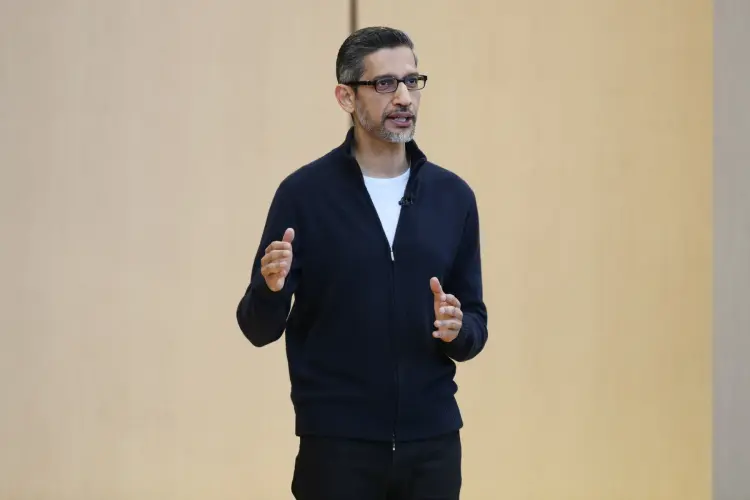 Sundai Pichai. Ảnh: David Paul Morris/Bloomberg