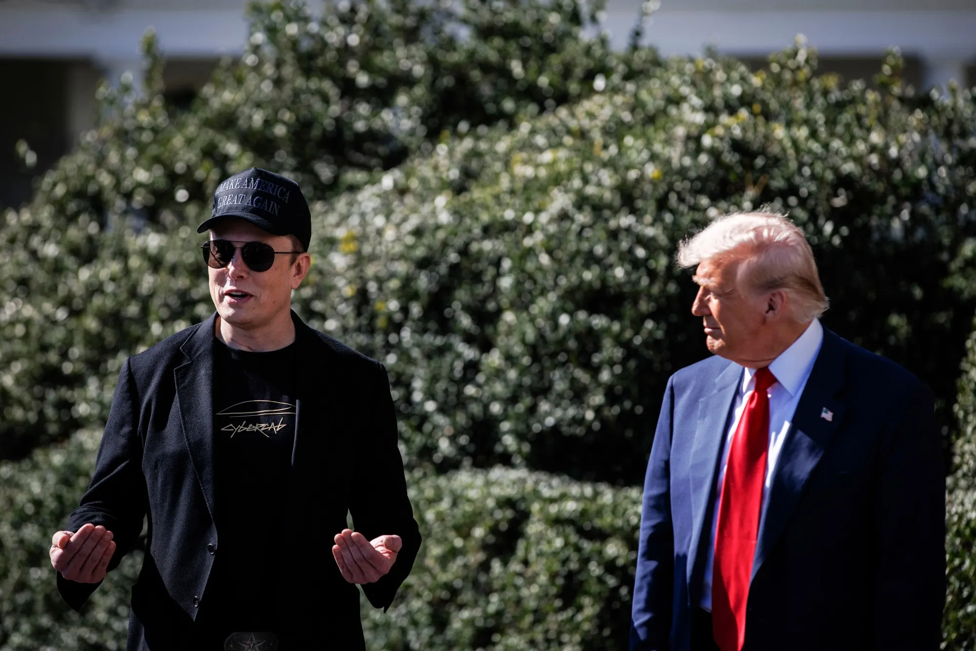 Tesla CEO Elon Musk and US President Donald Trump_Samuel Corum_Bloomberg