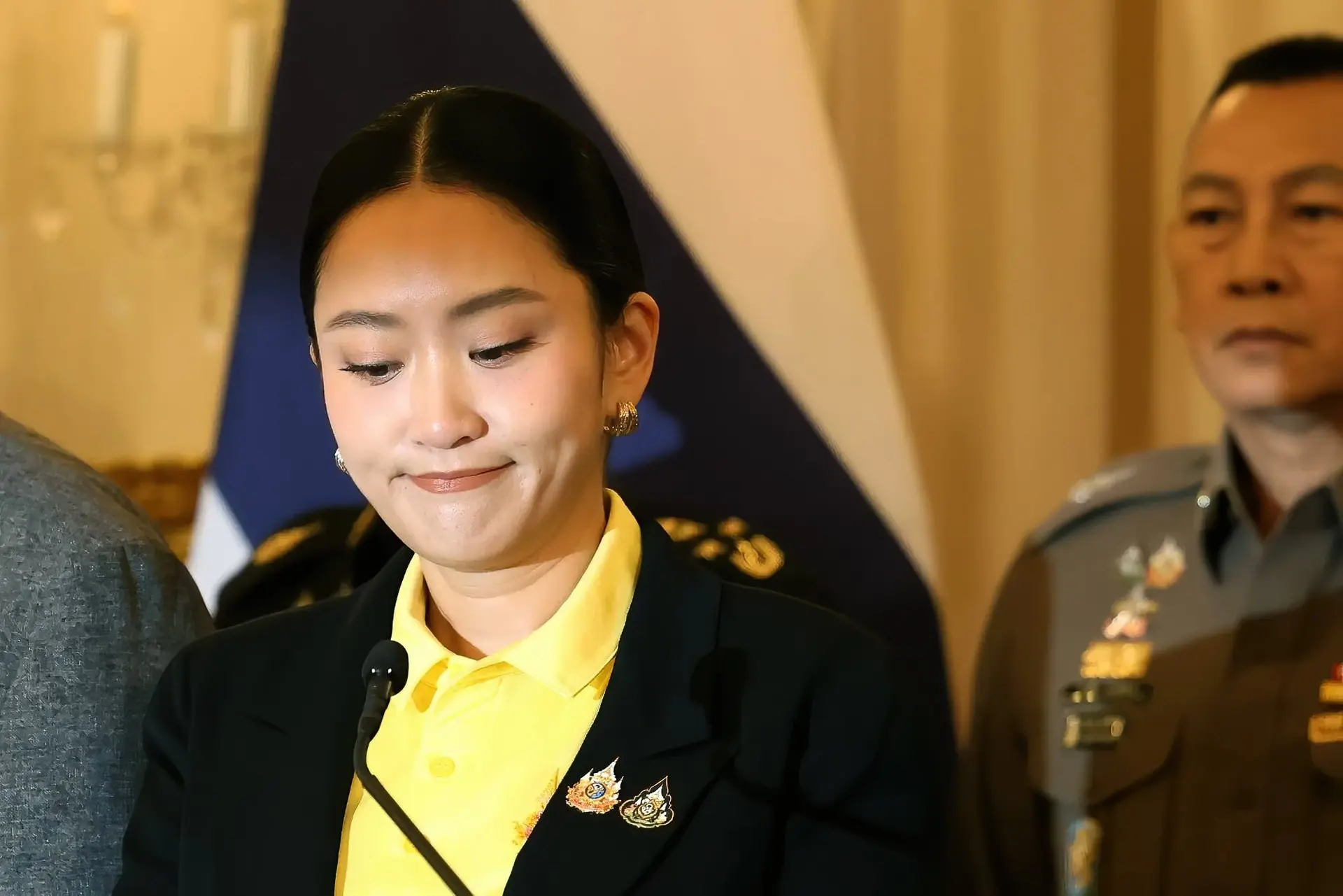 Thủ tướng Thái Lan Paetongtarn Shinawatra trong buổi họp báo tại Bangkok vào ngày 19 tháng 6. Hình ảnh: Valeria Mongelli/Bloomberg 
