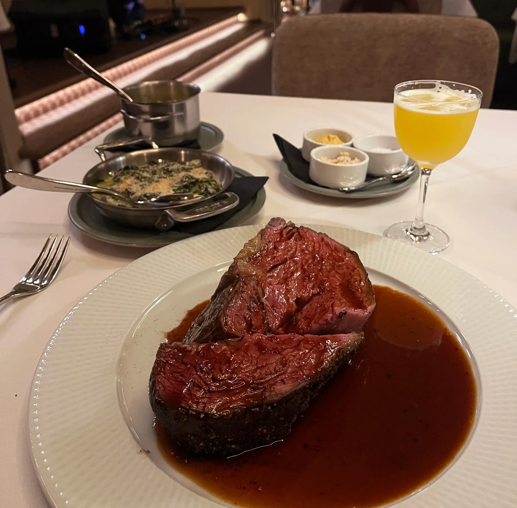 The star of the show at Riley’s prime rib carved tableside. Ilya Banares Bloomberg-1