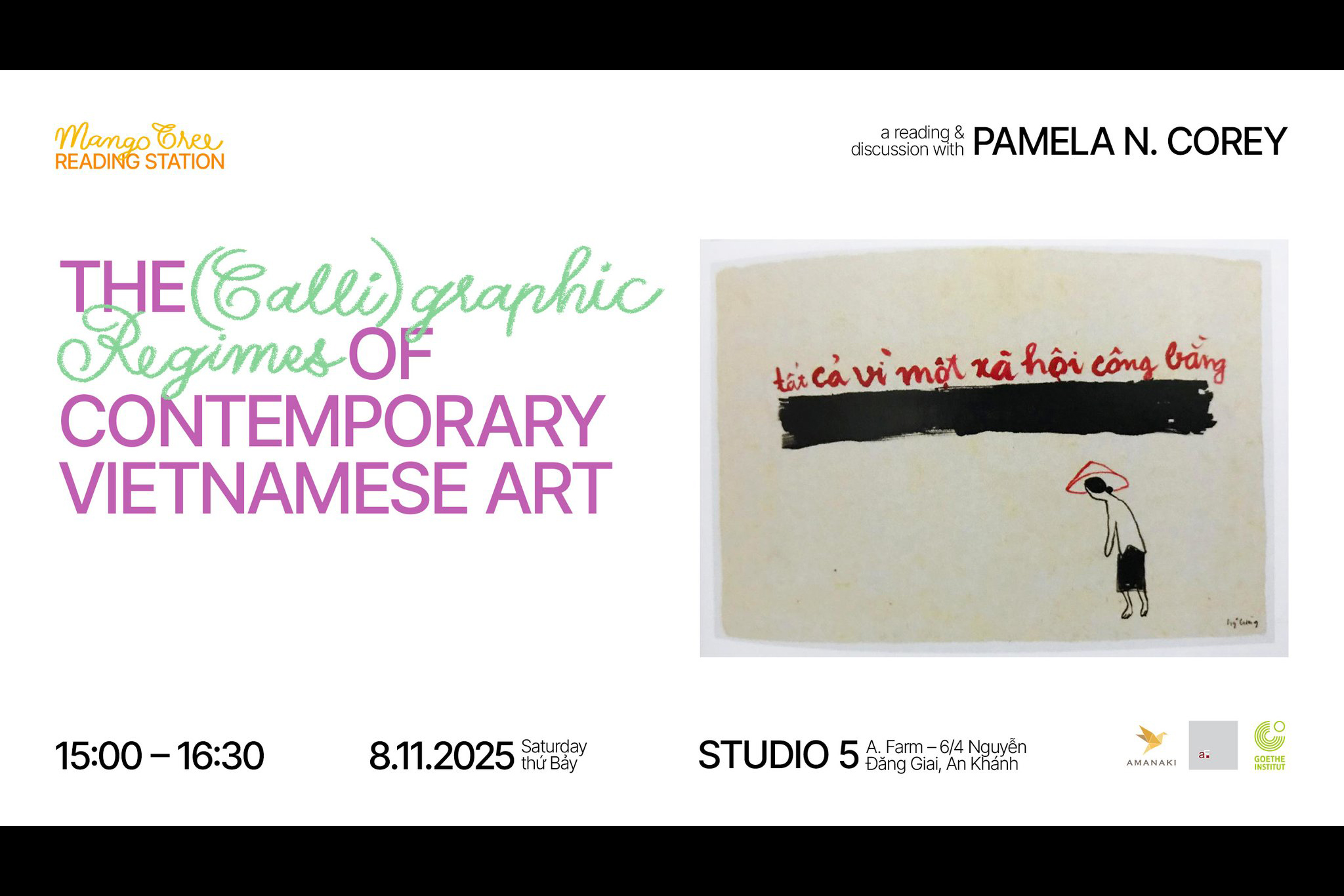 [TP.HCM] Buổi đọc và thảo luận cùng giáo sư Pamela N. Corey | A. Farm Studio