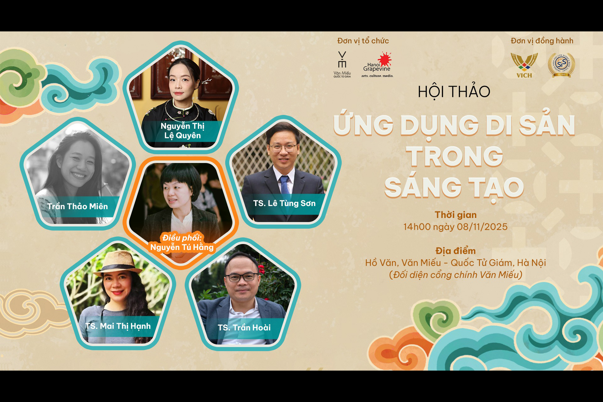 [Hà Nội] Trò chuyện Di sản: Ứng dụng di sản trong sáng tạo | Văn Miếu Quốc Tử Giám