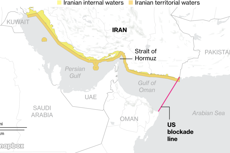 US Blockade Line
